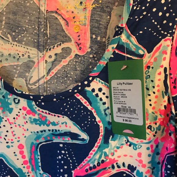 Lilly Pulitzer Star Struck new dress Sz xs - Picture 2 of 3